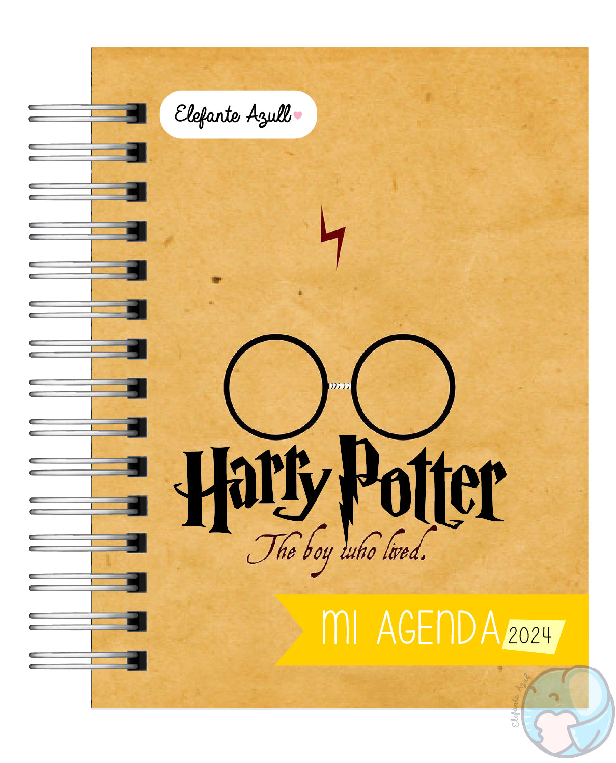 ELEFANTE AZULL Agenda Harry Potter 2024